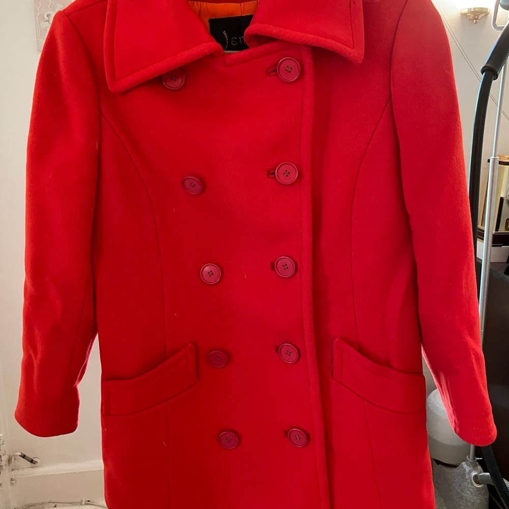 Vintage Ginala Red Wool Coat